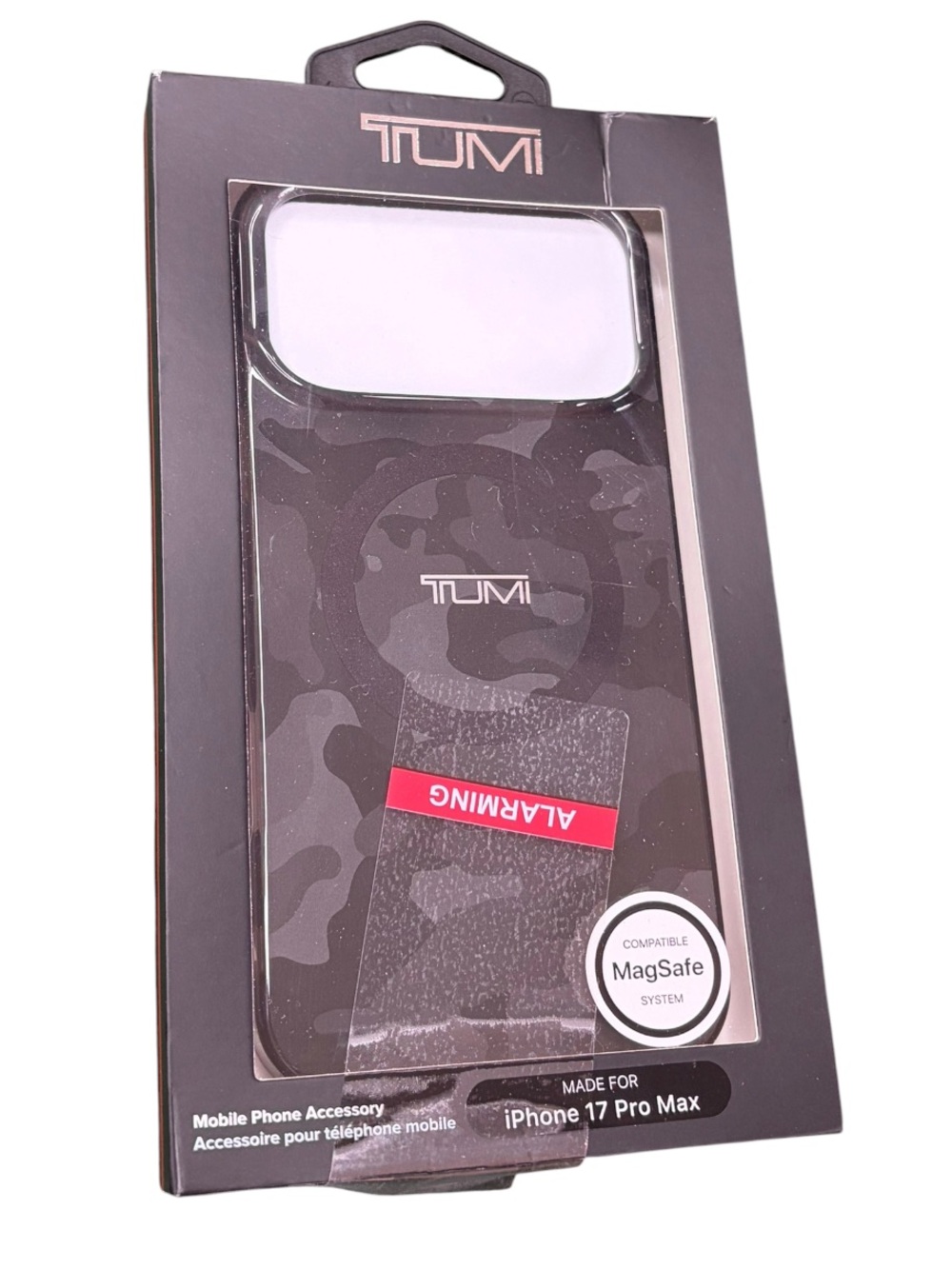 Tumi Black & Grey Camouflage iPhone 17 Pro Max Case